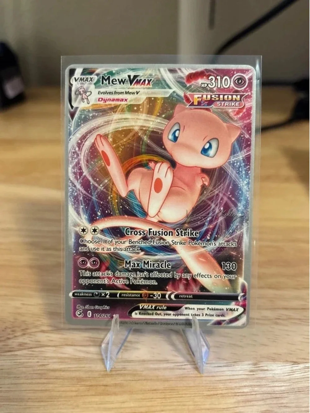 Mew VMAX 114/264 Vance Kelley 2023 World Championship Deck Pokemon Card NM